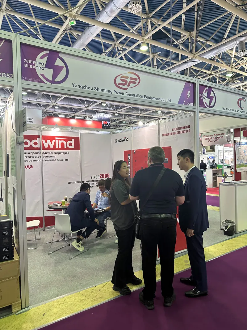 GOODWIND export team consulting a customer at Russia Elektro 2024