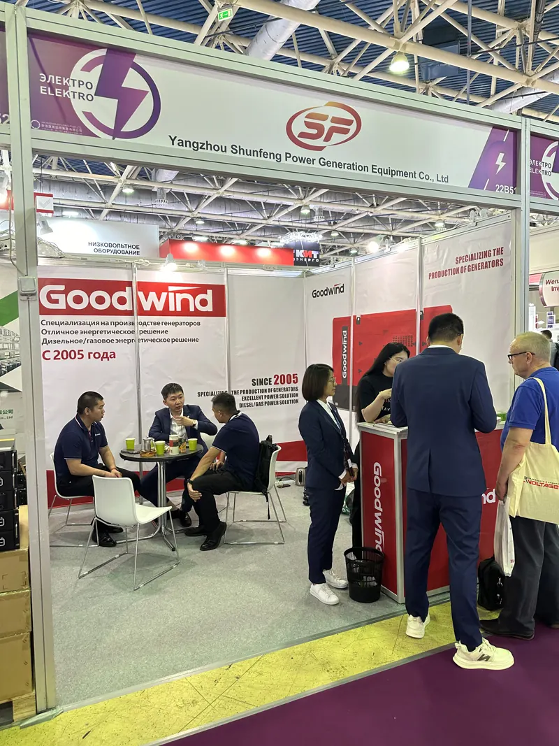 GOODWIND diesel generator exhibition booth at Russia Elektro 2024