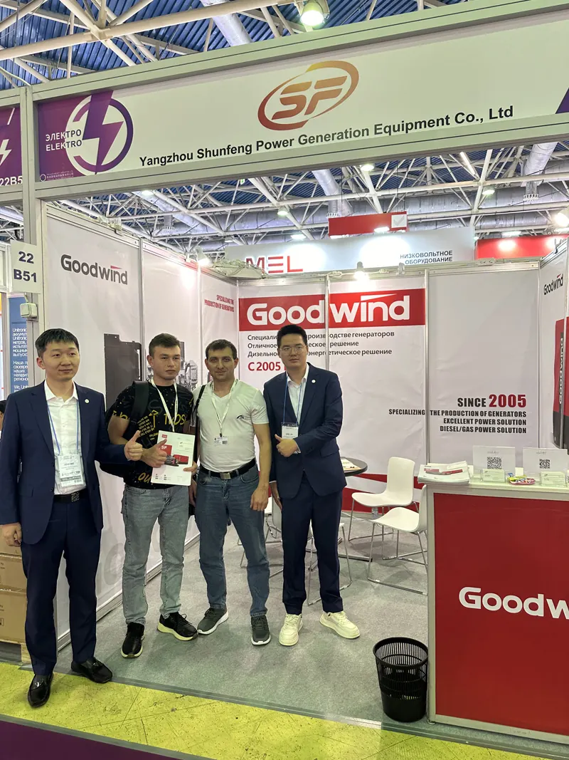 GOODWIND team and customers at the Russia electrical power exhibition