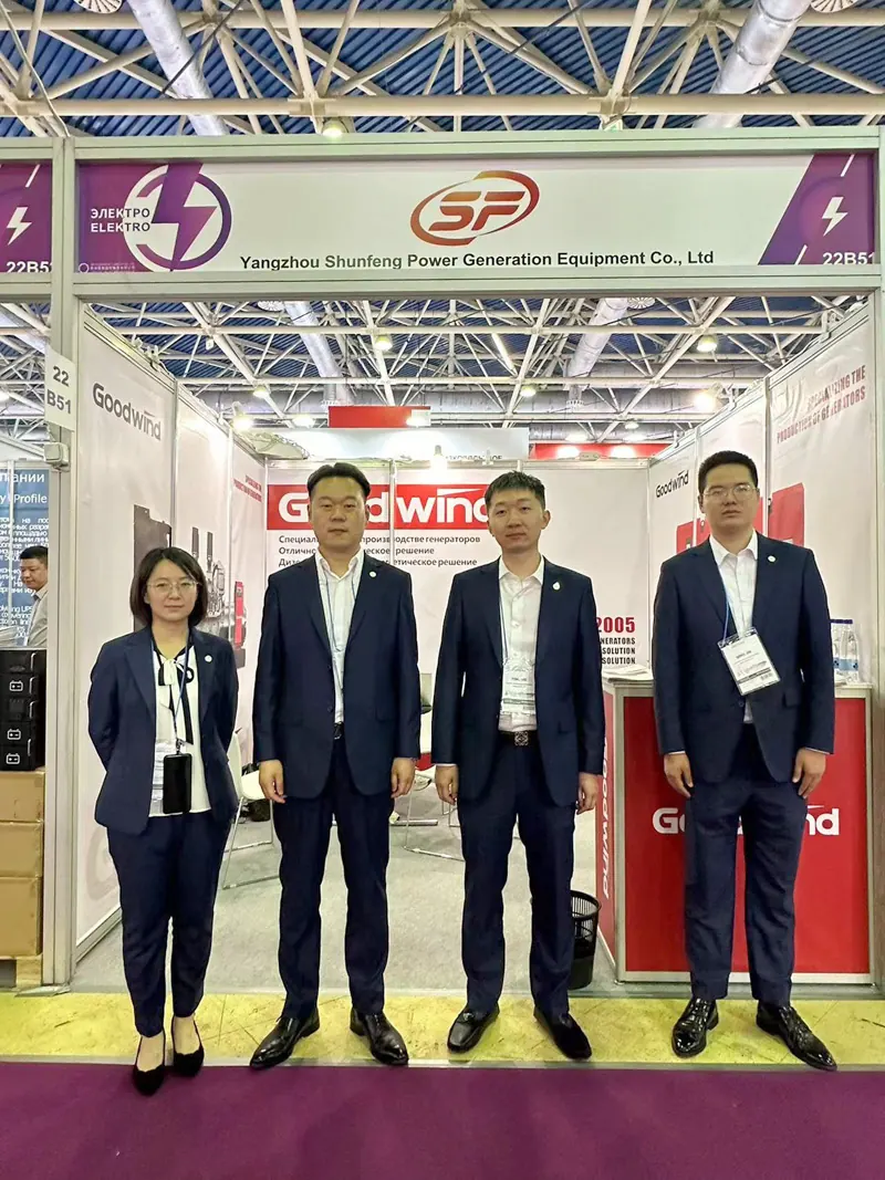GOODWIND generator export team at the Russia Elektro exhibition
