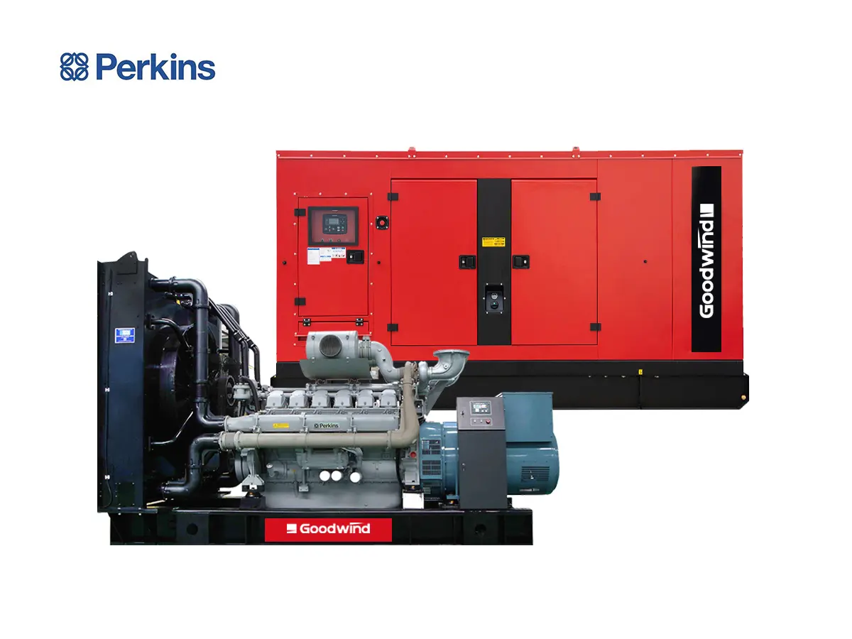 Grupo electrógeno diésel Goodwind con motor Perkins
