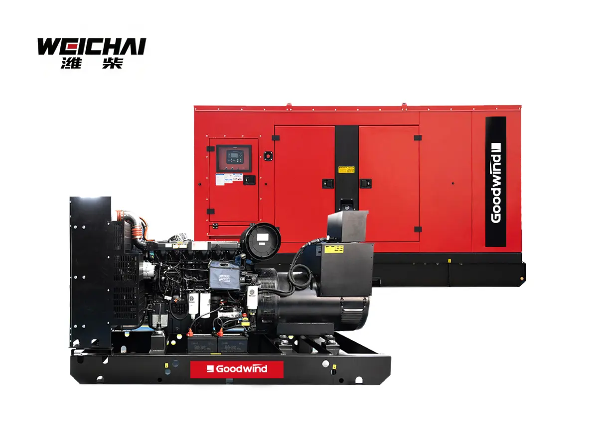 Grupo electrógeno diésel Goodwind con motor Weichai