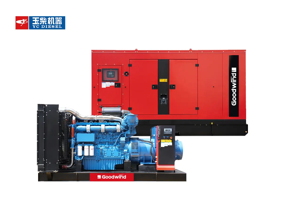 Grupo electrógeno diésel Goodwind con motor Yuchai