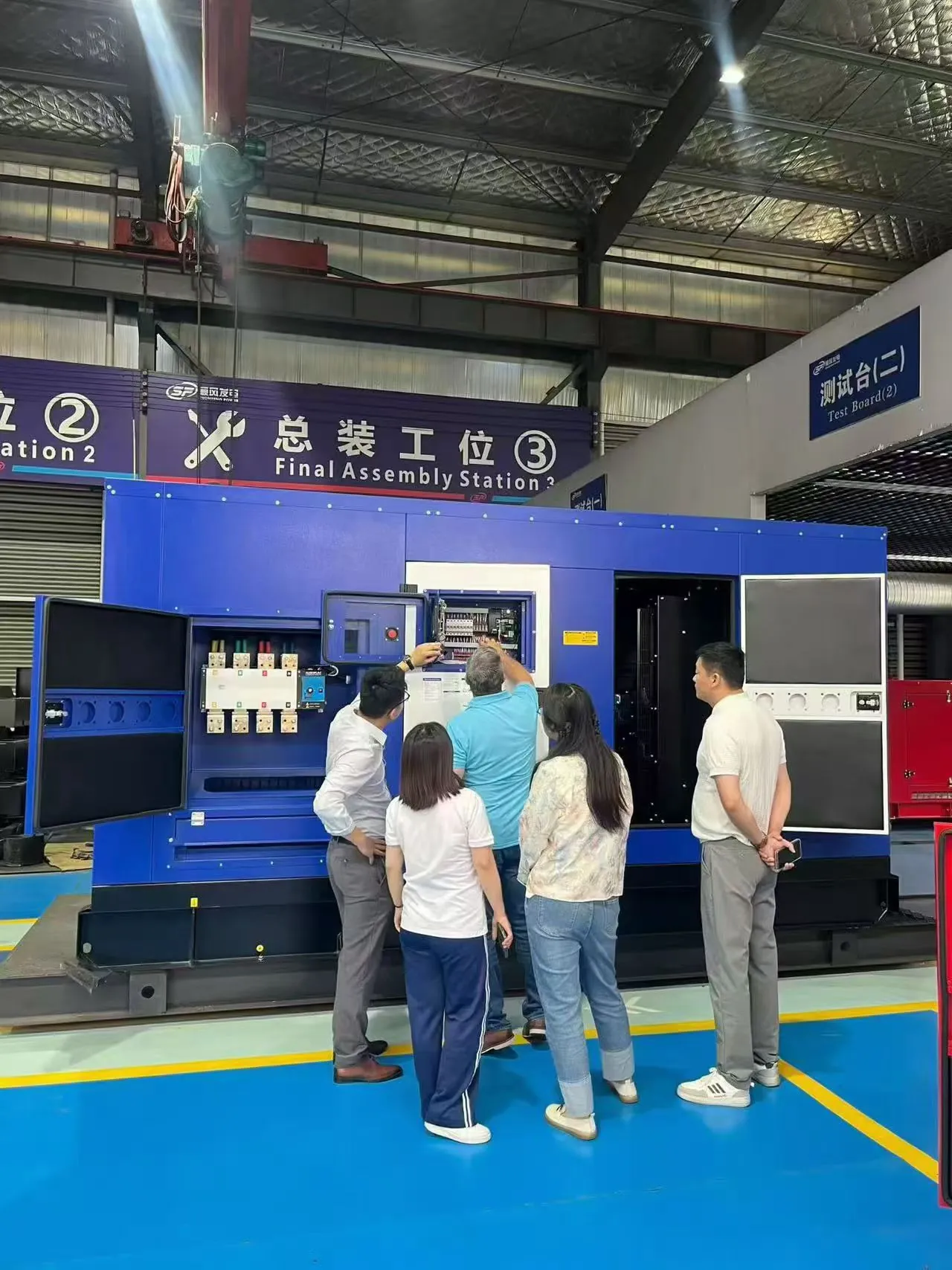 Electrical and control system inspection of a generator set at GOODWIND
