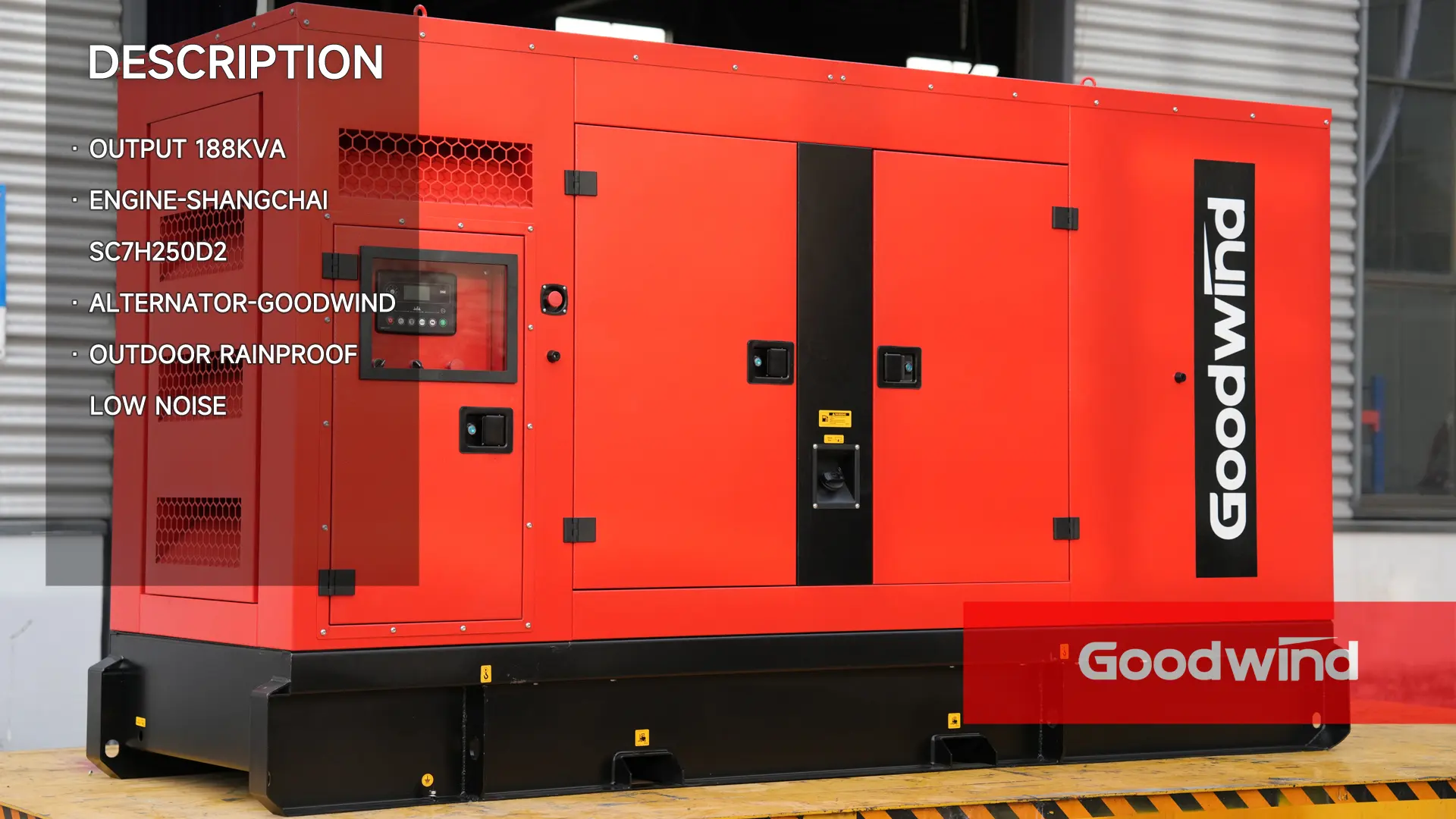 GOODWIND SDEC silent diesel generator set product demonstration